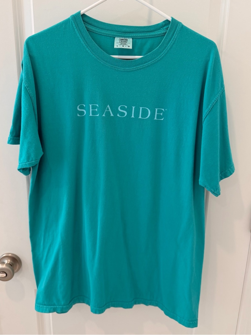 Comfort Colors Teal 'SEASIDE' Short-Sleeve Tee